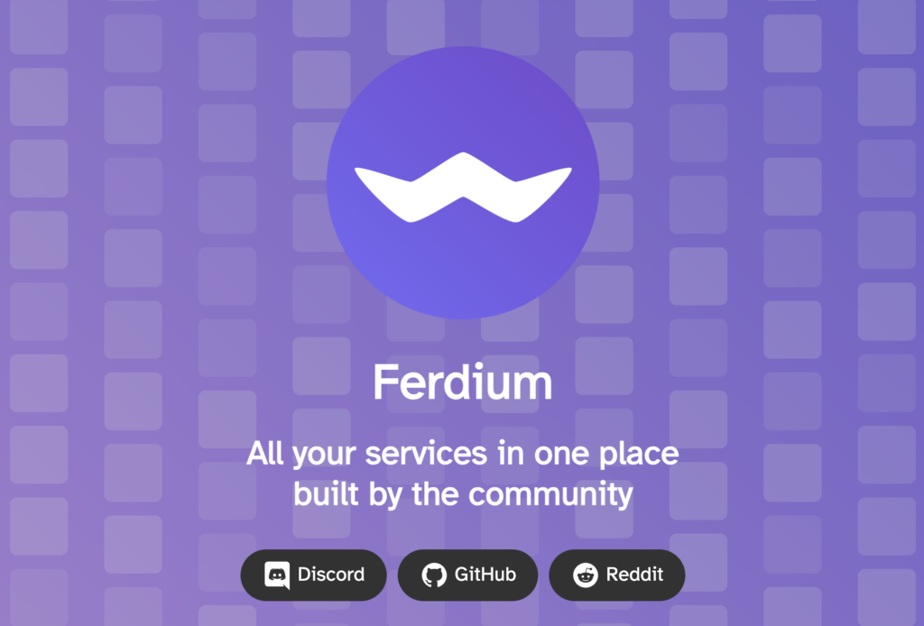 برنامج Ferdium لجمع تطبيقات التواصل في مكان واحد