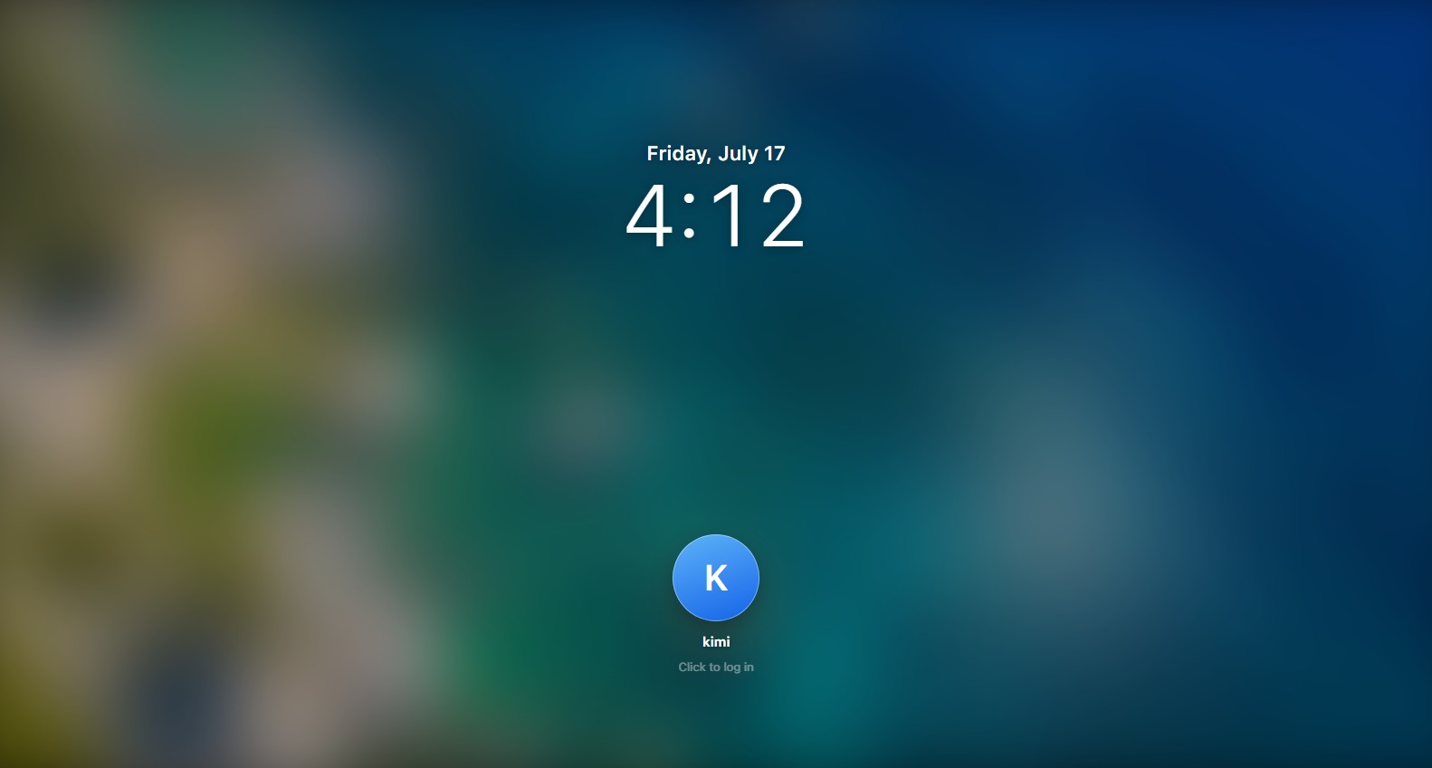 شاشة قفل macOS 27 في المتصفح