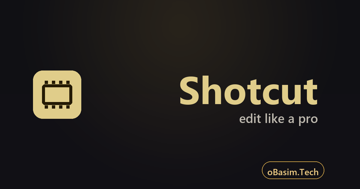 Shotcut برنامج مونتاج مجاني بدون علامة مائية